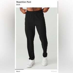 Men’s black repetition pant